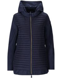 Save The Duck - Morena Blue Hooded Jacket - Lyst