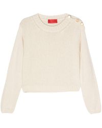 Wild Cashmere - Silk Blend Sweater With Metal Buttons - Lyst