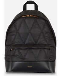 Balmain - Diamond Quilted Backpack - Lyst