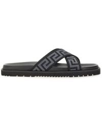 Versace - Sandal With Logo - Lyst