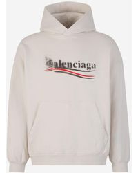 Balenciaga - Cotton Logo Sweatshirt - Lyst
