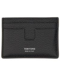 Tom Ford - Minimalist Calfskin Credit Card Holder - Lyst
