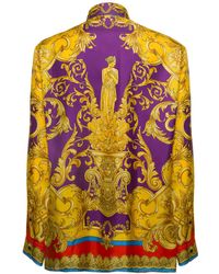 Versace Man's Multicolor Silk Shirt