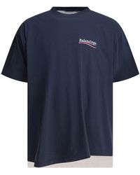 国内発送＊関税込BALENCIAGA POLITICAL CAMPAIGN LAYERED ロンT Men's Political Campaign Long Sleeve Layered T-shirt in