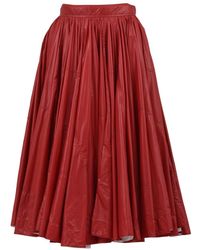 CALVIN KLEIN 205W39NYC A-line Skirt Red