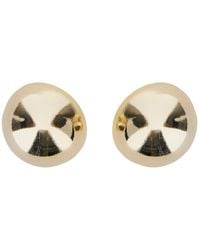 Silvia Gnecchi - 'Sade' Metallic Earings With Rear Closure And Circular Shape - Lyst