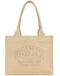 Ganni - Large Easy Shopper Bags - Lyst