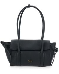 Mulberry - 'Mini Bayswater' Shoulder Bag With Laminated Logo - Lyst