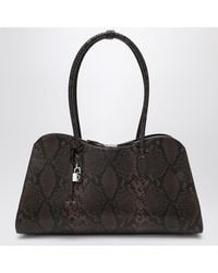 Stella McCartney - Espresso Snake-Effect Ryder Tote Bag - Lyst
