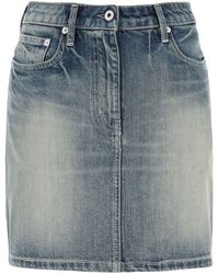 KENZO - Japanese Denim Mini Skirt - Lyst