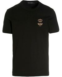 Dolce & Gabbana - Logo Cotton T-shirt - Lyst