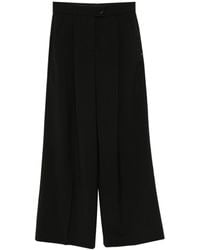 Sportmax - Wide-Leg Trousers With Pleat Detailing And High Waist - Lyst