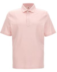 Brunello Cucinelli - Piqué Cotton Shirt Polo - Lyst