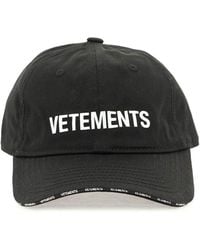 Vetements - Baseball Cap With Embroidered Logo - Lyst