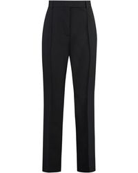 Acne Studios - Wool Blend Tailored Trousers - Lyst