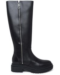 Michael Kors - Black Leather Regan Boots - Lyst