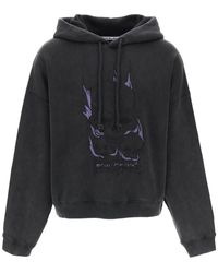Acne Studios - Hooded Sweatshirt With Graphic Print - Lyst