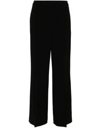 Theory - Admiral Black Crepe Trousers - Lyst