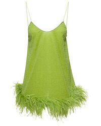 Oséree - Mini Dress With Feathers - Lyst