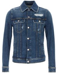 Dolce & Gabbana - Stretch Denim Jacket - Lyst