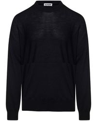 Jil Sander - Crewneck Sweater With Long Sleeves - Lyst