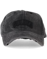 Palm Angels - Curved Logo Distressed Cap Anthracite - Lyst