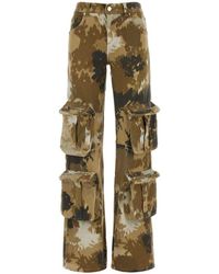 Blumarine - Camouflage Print Cargo Trousers - Lyst