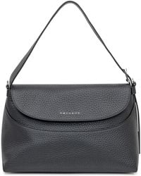 Orciani - Leather Shoulder Bag With Flap - Lyst