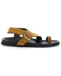 Alohas - 'Siren' Sandals With Metal Buckle Strap And Logo Insole - Lyst