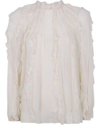 Zimmermann - "frill" Billow Blouse Clothing - Lyst