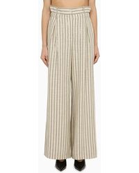 The Mannei - Ludvika Blend Striped Trousers - Lyst