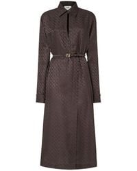 Fendi - Ff Jacquard Silk Dress - Lyst