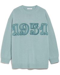 Max Mara - Fido Wool And Cashmere Monogram Pullover - Lyst