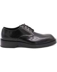 Jil Sander - Leather Lace Up Shoes - Lyst