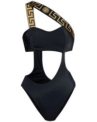 Versace - One-Piece Swimsuit With Cut-Out - Lyst