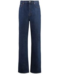 Gucci - Wide-Leg Denim Cotton Jeans - Lyst