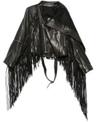 Rick Owens - Leather Outerwears - Lyst