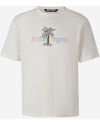 Palm Angels - Palm Tree Graphic T-shirt - Lyst