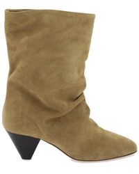 Isabel Marant - Suede Reachi Ankle Boots - Lyst