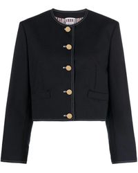 Thom Browne - Box Pleat Cardigan Jacket In Fresh 2ply Clothing - Lyst