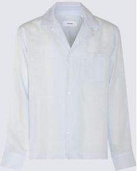 Lardini - Light Blue Linen Shirt - Lyst