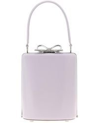 Self-Portrait - 'Lilac Leather Mini Bow' Handbag - Lyst