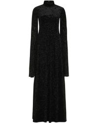 Balenciaga - Velvet Maxi Dress - Lyst