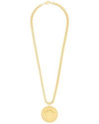 Versace - Medusa Medallion Necklace - Lyst