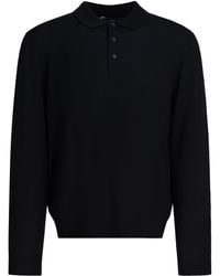 Vince - Merino Wool Polo Shirt - Lyst