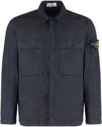 Stone Island - Cotton Overshirt - Lyst