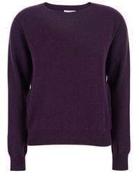 SOLOCASCMIR - Crewneck Sweater With Ribbed Trims - Lyst