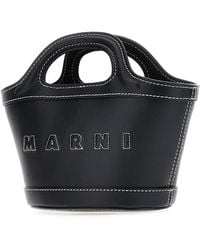 Marni - 'Tropicalia' Hand Bag With Logo And Embossed Details - Lyst