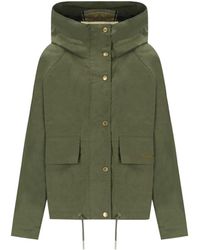 Barbour - Nith Showerproof Green Hooded Jacket - Lyst