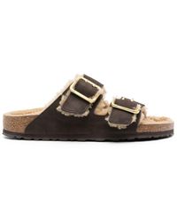 Birkenstock - Arizona Shearling-lined Sandals - Lyst